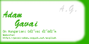 adam gavai business card